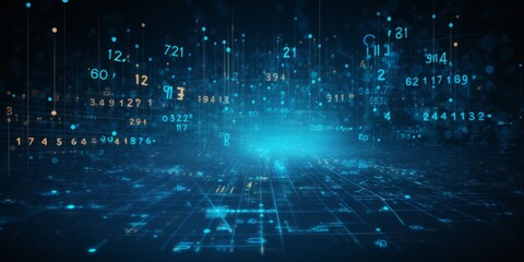 Abstract illustration representing math, science and STEM as a concept 