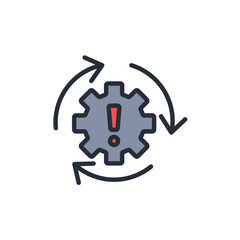 problem icon. vector.Editable stroke.linear style sign for use web design,logo.Symbol illustration.