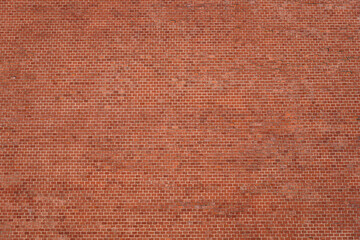 Red brown brick wall, texture grunge background, may use to interior design