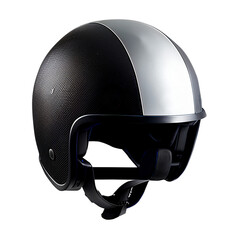 Fototapeta premium Black motorcycle helmet sport equipment