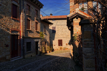 Fototapeta premium Castell'Arquato,Piacenza,Italy.