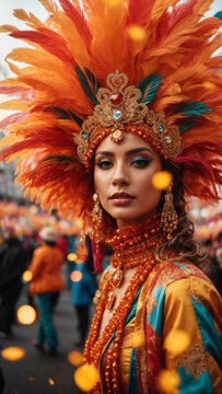 Karneval in Süd-Amerika, generated image