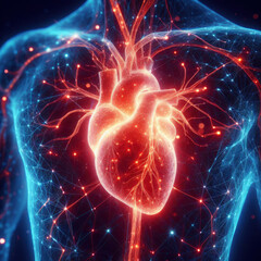concept of studying and treating the heart and coronary vessels. ai generative