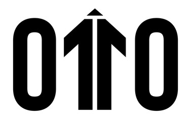 inscription 0110 and arrows