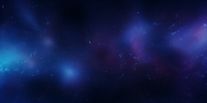 View of universe with stars and amazing colorful, Light BLUE vector template with neon stars. Pro Vector