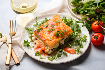 Tasty Croque Monsieur lunch