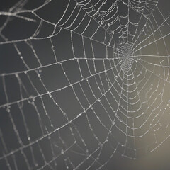 Obraz premium Realistic cobweb