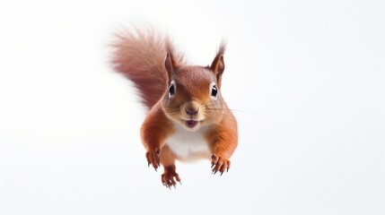 squirrel on white background 