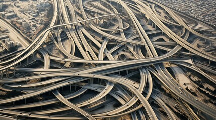 aerial view, highways, background, 16:9