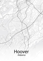 Fototapeta na wymiar Hoover Alabama minimalist map
