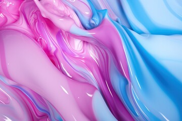 Close-up of a liquid detergent, showing a mesmerizing color gradient - obrazy, fototapety, plakaty