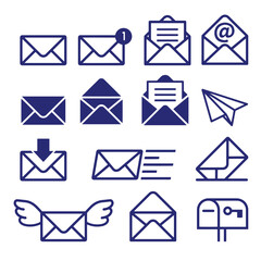 Mail vector icon set, mail, icon, email, envelope, e-mail, web, button, symbol, vector, letter, message, internet, business, sign, send, illustration, set, icons, communication, post, contact, buttons