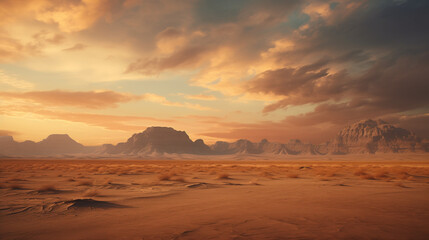 Desert AI images sunset sand dunes