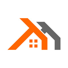 Simple and attractive abstract home logo