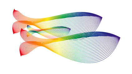 abstract colorful  whale family © Pavel