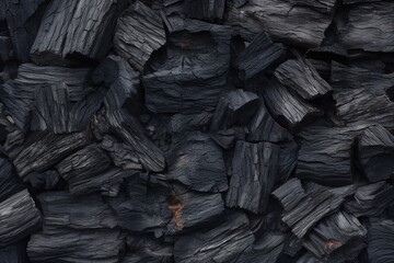 Charred wood texture, natural monochrome abstract