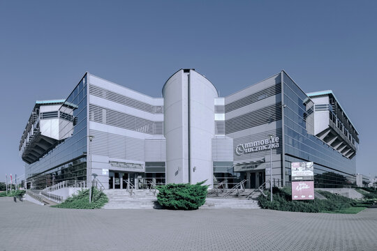 Bydgoszcz, Poland (September 6, 2023) - Immobile Luczniczka sports and entertainment hall, built in 2002.