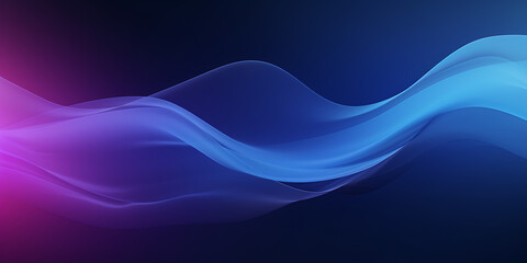 Fototapeta premium Abstract digital light purple blue background with wavy line design, Blurry glowing wave and neon lines abstract 3d wallpaper background