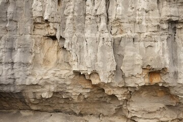 Detail of a limestone cave wall, showing the smooth erosion from water over time
