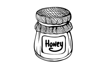 glass of honey 