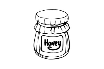 glass of honey 
