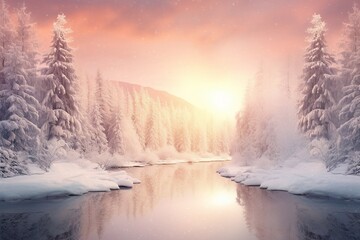 Winter Wonderland: Festive Christmas Landscap