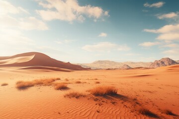 Fototapeta na wymiar landscape view of sand dunes in an arid desert