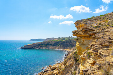 sea ​​and land of the Portuguese region of Algarve, end or beginning of the Vincentian coast