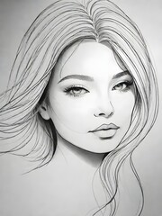 beautiful girl eye line art aesthetic girls eyes