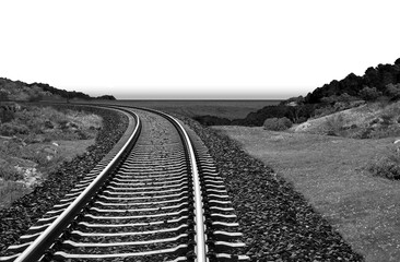 railway, train, rail, transport, way