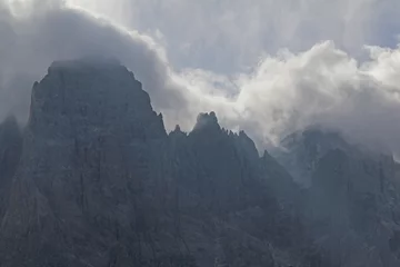 Deurstickers cime e nuvole  Val Venegia, Pale di San Martino, Trentino © gabriffaldi