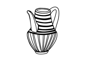 sketch of a vase