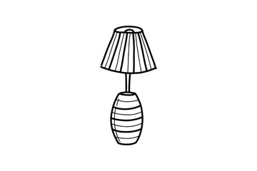 vector illustration of lamp