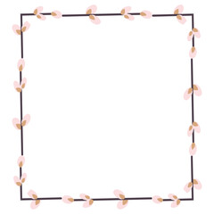 easter floral frame 