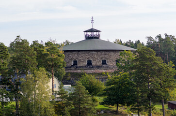 Part of Fredriksborg’s fortress, Stockholm archipelago, Sweden. It was built to defend the narrow passage at Oxdjupet strait outside of Vaxholm