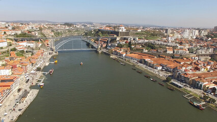 Obraz premium Drone Photography City of Porto, Portugal