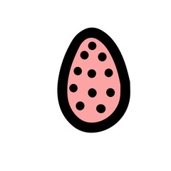 easter egg in doodle style