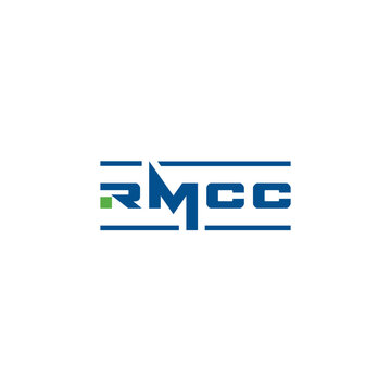 RMCC typography logo design brand identity icon editable template vector royalty free images