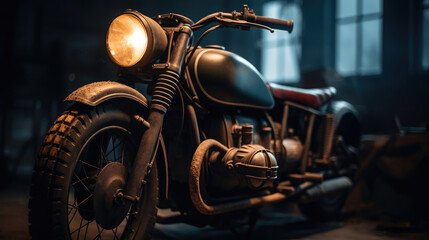 A very beautiful motorcycle
