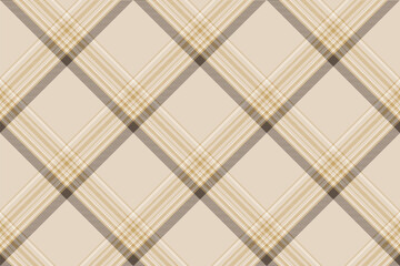 Tartan plaid background, diagonal check seamless pattern. Vector fabric texture for textile print, wrapping paper, gift card, wallpaper.