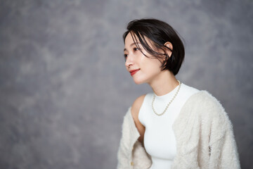 女性ファッションモデル　ポートレート