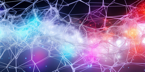 Delicate Neural Structure: Futuristic AI Network"