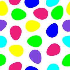 seamless pattern with easter eggs