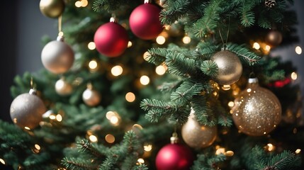 Obraz na płótnie Canvas christmas tree decorations