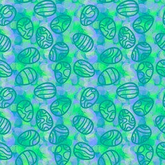 Easter eggs seamless pattern for wrapping paper and fabrics and kids clothes print and kitchen textiles