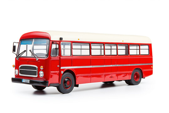 retro bus isolated on white background