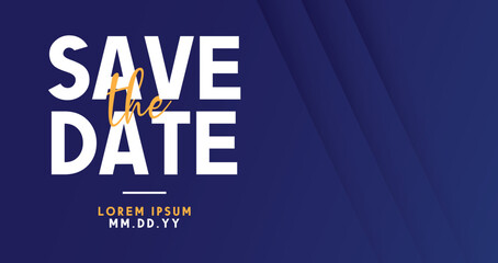 Save the date banner. Can be used for business, marketing and advertising. logo graphic design of event summit made for Technology and upcoming events. - obrazy, fototapety, plakaty