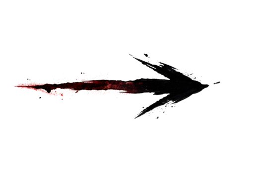 arrow marker isolated png mark hand draw