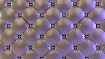 Fototapeta premium Details of leather seats , vintage style,texture, 3D render