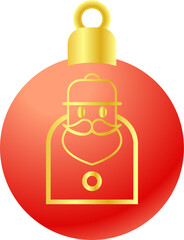 The Christmas Balls  for celebration or Holiday concept.